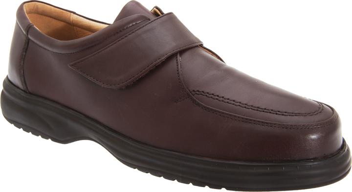 Immagine prodotto Roamers Scarpe in pelle Superlite con chiusura a velcro a vestibilità ampia (48)
