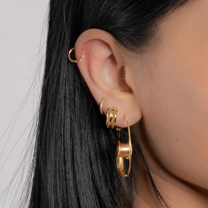 Produktbild Bijouteria Ohrpiercing (Chirurgenstahl 316L, Kristall, PVD Beschichtung (goldfarben))