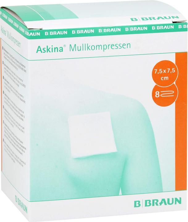 Produktbild Askina Mullkompresse 7.5cmx7.5cm steril