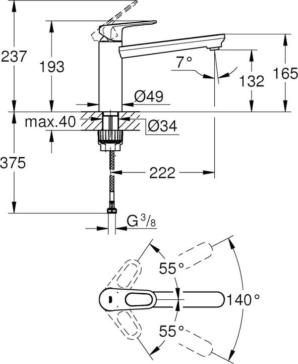 Image du produit Grohe Mitigeur d'évier, 1/2