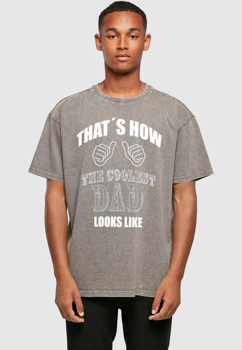 Produktbild Merchcode Coolest Dad Acid Washed Heavy Oversized Tee - 112553 (XL)