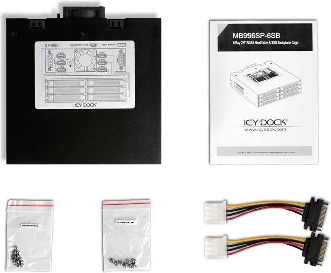 Productafbeelding Icy Dock Mb996sp-6sb (2.5")