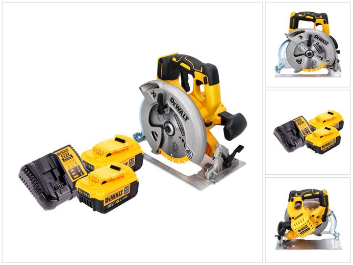 Actual product image DeWalt DCS 570 M2 Battery hand-held circular saw 18 V 184 mm Brushless + 2x battery 4.0 Ah + charger