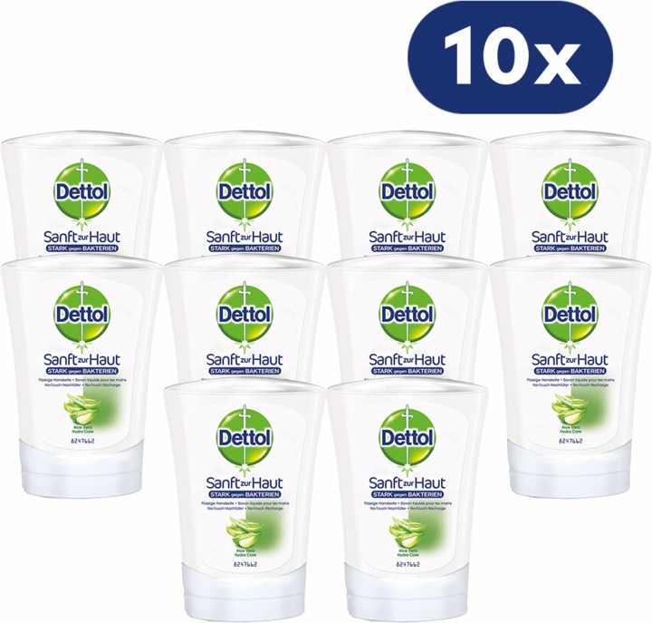 Immagine prodotto Dettol Confezione annuale 10x pezzi No Touch Aloe Vera