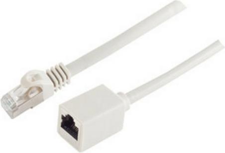 Actual product image Shiverpeaks BASIC-S patch cable extension, Cat. 6A, grey 3.0 m, S/FTP, withCat.7 raw cable, PIMF, halogen-free (S/FTP, CAT7, 3 m)