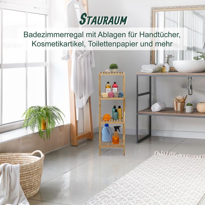 Image du produit Relaxdays Étagère de bain (35.50 x 35.50 x 113 cm)