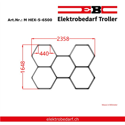 Produktbild EB Troller LED-Hexagon (17280 lm)