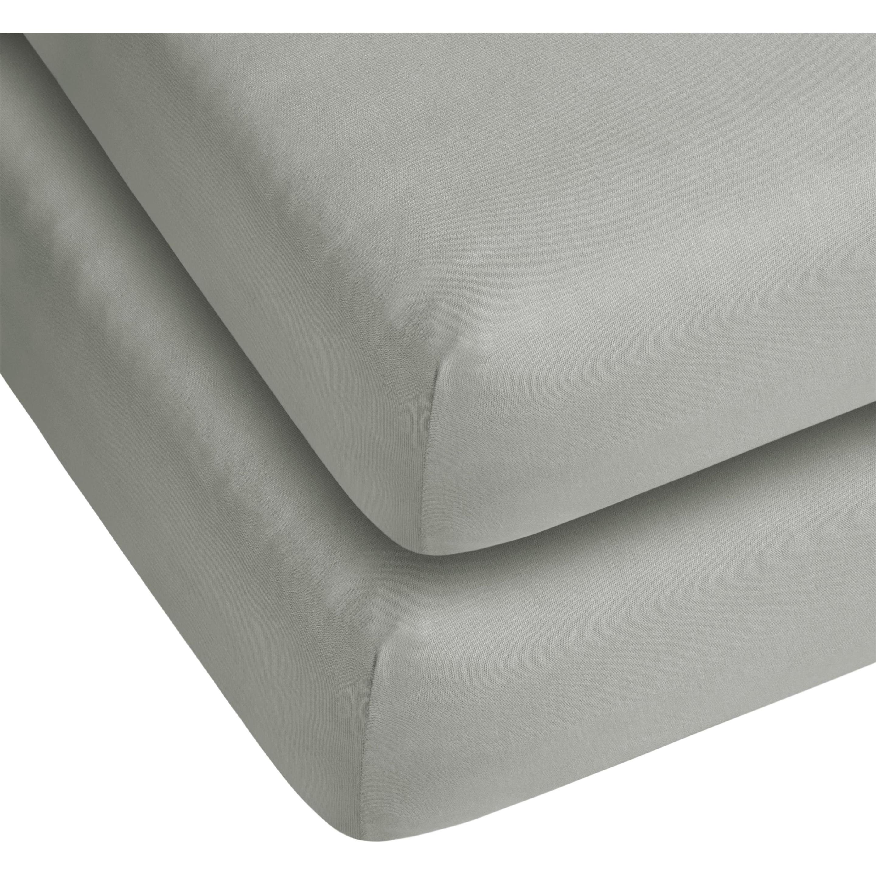Aspero, Fixleintuch, 2 x Spannbettlaken aus Baumwolle (140, 160 x 200 x 25 cm)