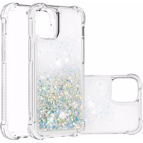 MU Style Glitter Softcase Hülle (Apple iPhone 13 Pro Max), Smartphone Hülle, Mehrfarbig