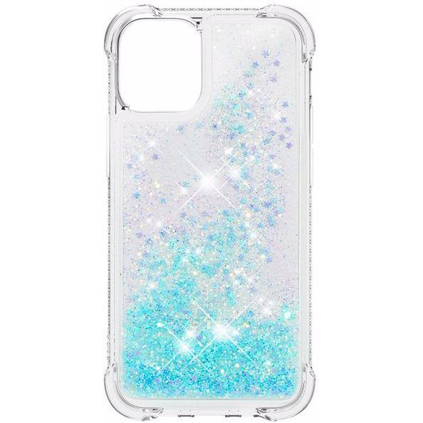Thumbnail - MU Style Glitter Softcase Hülle (Apple iPhone 13 Pro Max), Smartphone Hülle, Blau