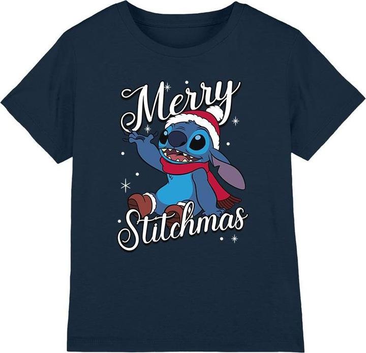 Produktbild Lilo & Stitch Merry Stitchmas TShirt (128)
