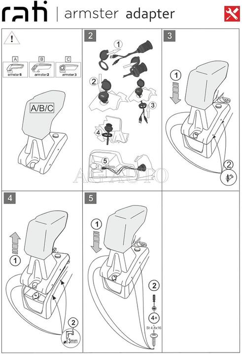 Actual product image Armster Armrest C05325A