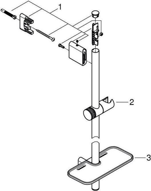 Actual product image Grohe Shower sliding bar Rainshower Smartactive