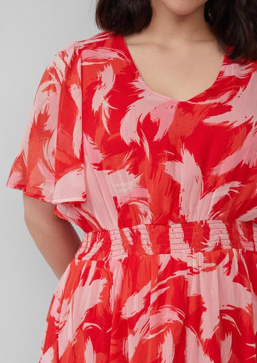 Image du produit S.Oliver Kleid Maxikleid aus Chiffon mit gesmokter Taille (48)