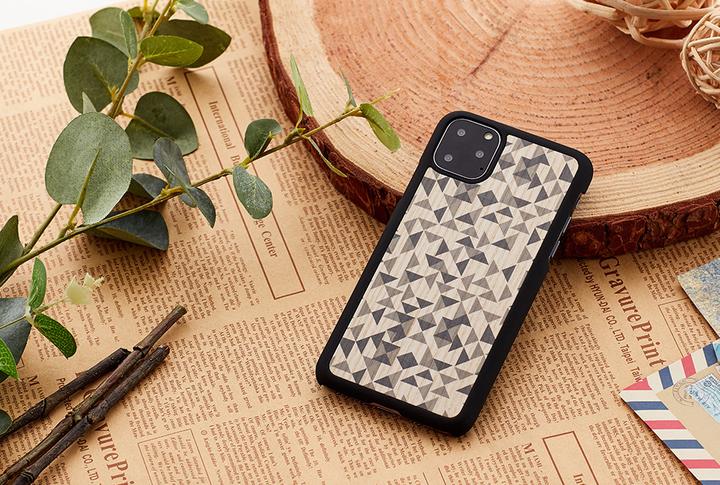 Actual product image Man&Wood SmartPhone case iPhone 11 Pro mono triangle black (Apple iPhone 11 Pro)