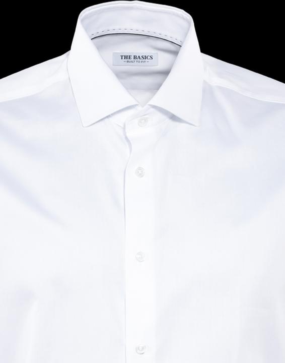 Produktbild The Basics Hemd Modern Fit Hai bügelleicht white (L)