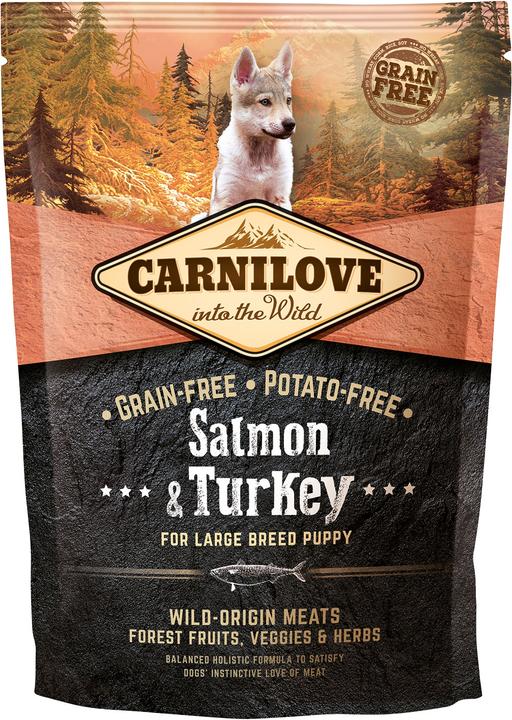 Actual product image Carnilove Puppy Large Breed - Salmon & Turkey (Puppy + kitten, 1 pcs., 1500 g)