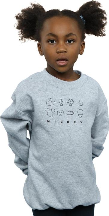 Produktbild Disney Mickey Mouse Deconstructed Sweatshirt Mädchen (140, 146)