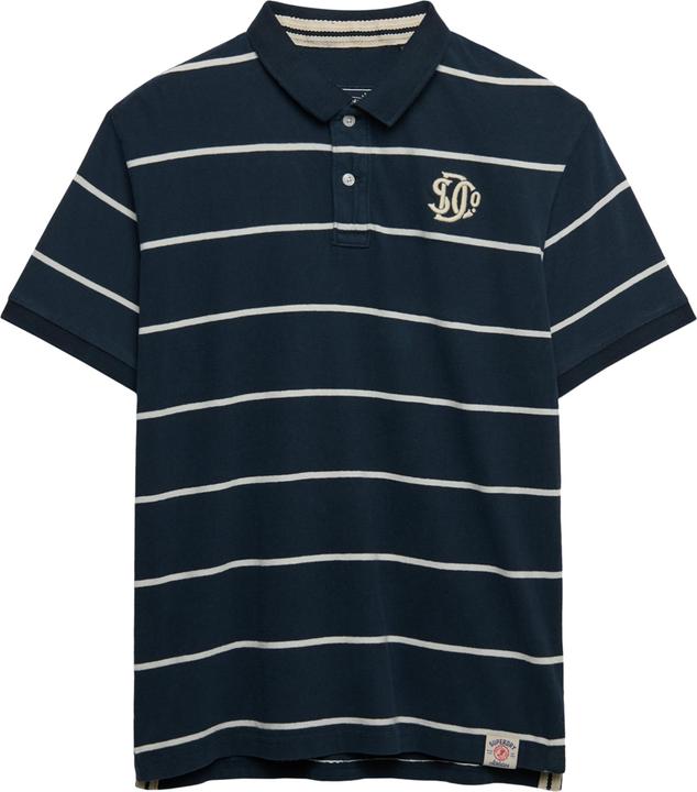Marineblau gestreift, navy blue striped