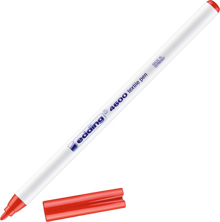 Actual product image Edding 4600 - T-Shirt Pen (Red, 1 mm, 1 x)