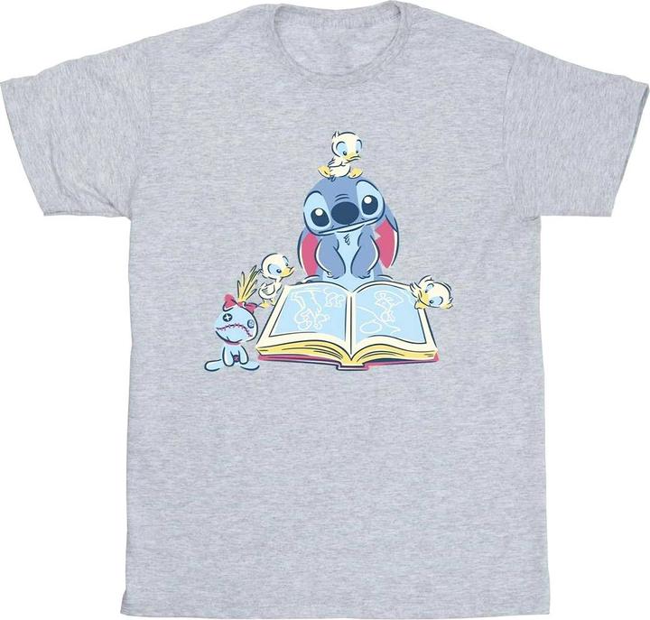 Produktbild Disney Lilo & Stitch Reading A Book TShirt Mädchen (128)