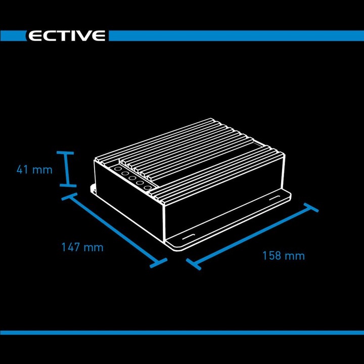 Produktbild Ective MPPT Solar Laderegler DSC35 Solarregler 500Wp 35A für 2 12V Batterien PV