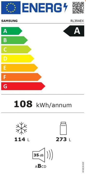 Energie-Label Samsung RL39AEX (387 l)