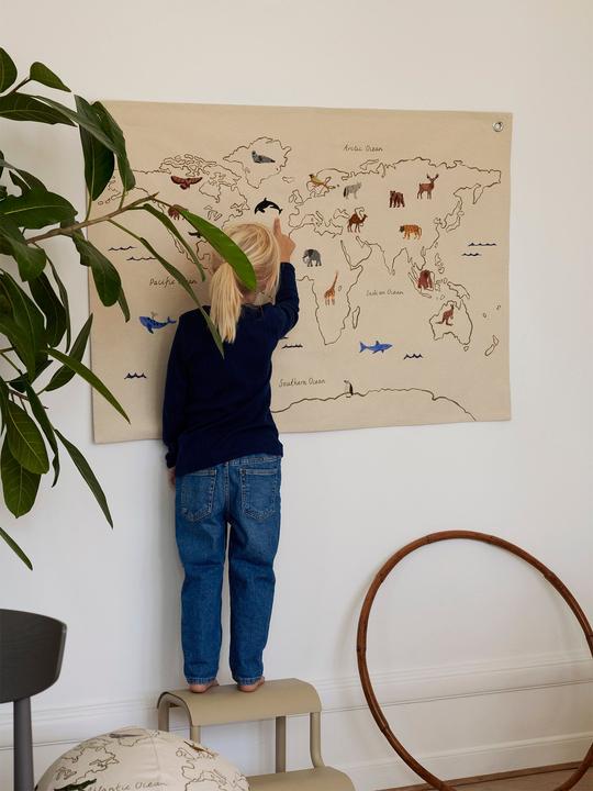 Immagine prodotto Ferm Living La mappa mondiale dei tessuti (100 x 70 cm)