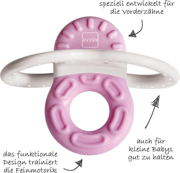 Immagine prodotto MAM Beissringe & Zahnungshilfen Beissring Bite & Relax Phase 1 - Pink
