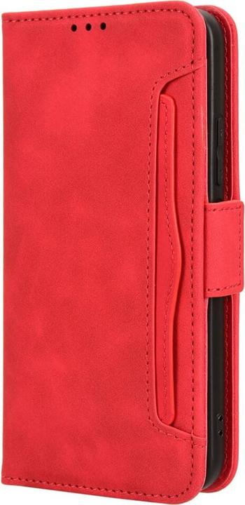 Actual product image Cover-Discount Xiaomi 14 - Case with many card slots red (Xiaomi 14)