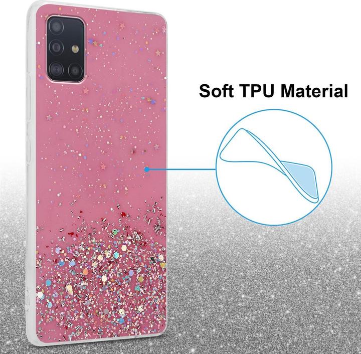 Actual product image Cadorabo TPU cover sparkling glitter (Samsung Galaxy A51 5G)