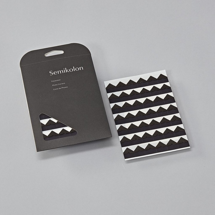 Actual product image Semikolon Photo corners black 252 pieces