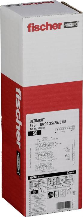 Image du produit Fischer Goujon d'ancrage R 88715 EXA 20/ 25 acier électro-galvanisé/clip à expansion A 2 (50 pcs)
