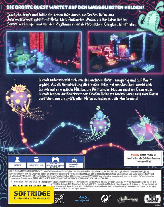 Actual product image Wired Productions Lumote: The Mastermote Chronicles (PS4, DE)