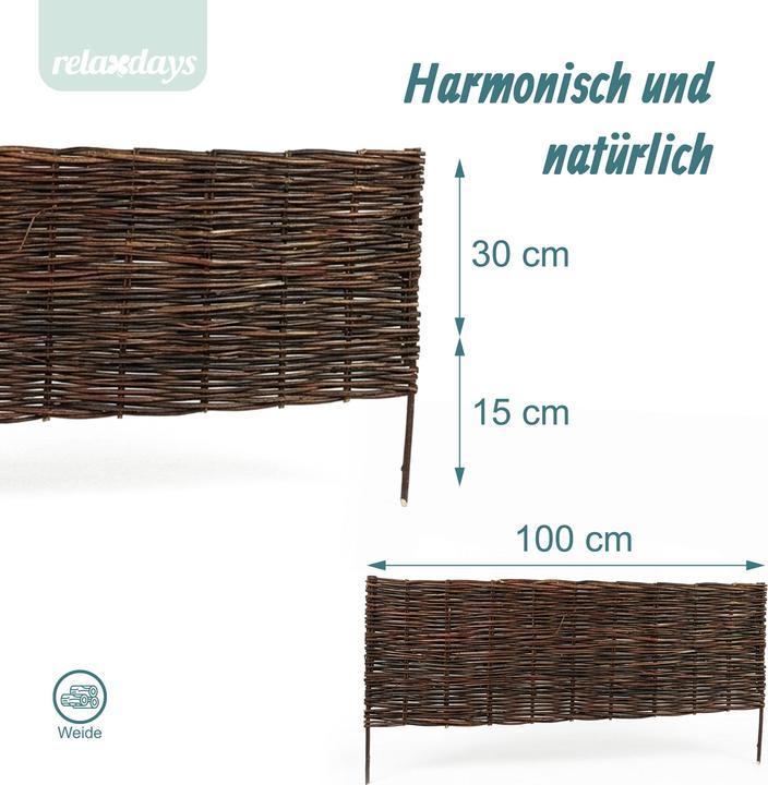 Produktbild Relaxdays Beeteinfassung (100 cm)