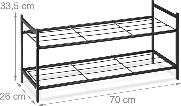 Productafbeelding Relaxdays Schoenrek (70 x 26 x 33,5 cm)