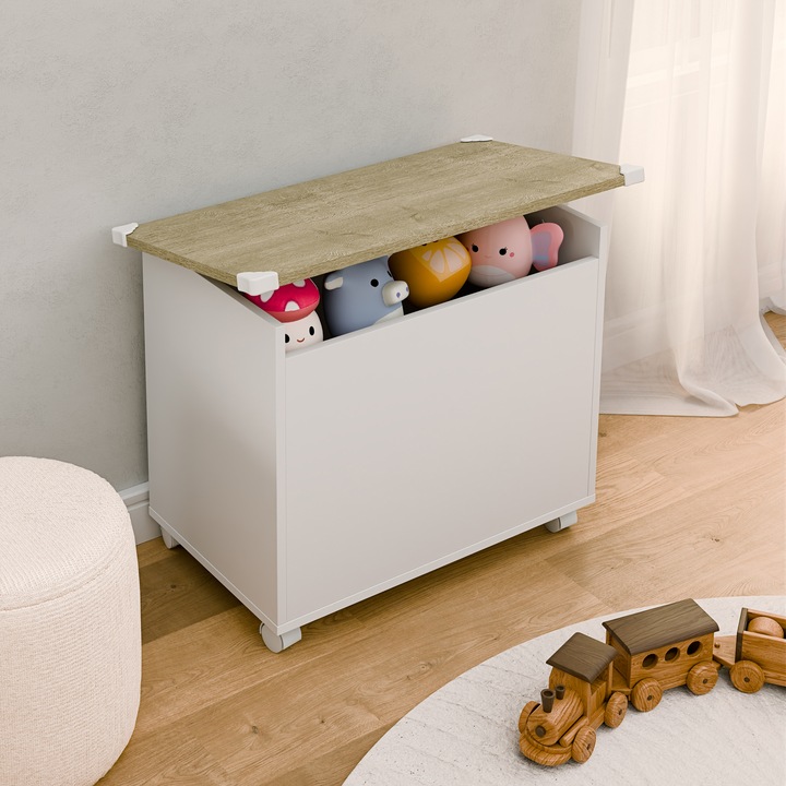Produktbild VCM Holz Sitztruhe Sitzbank Truhe Bosula M (68 cm)
