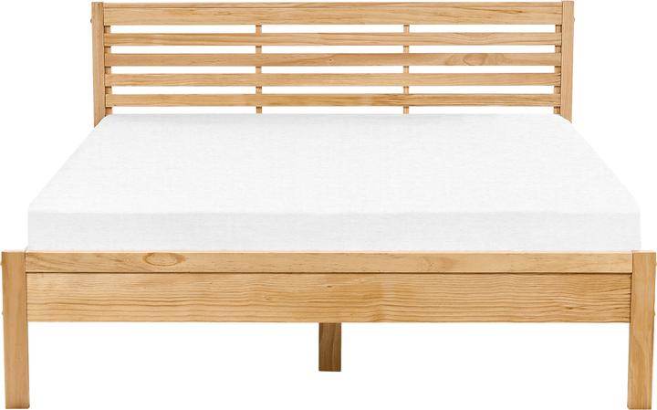 Actual product image Beliani Wooden bed light brown slatted frame 160 x 200 cm CARNAC (160 x 200 cm)