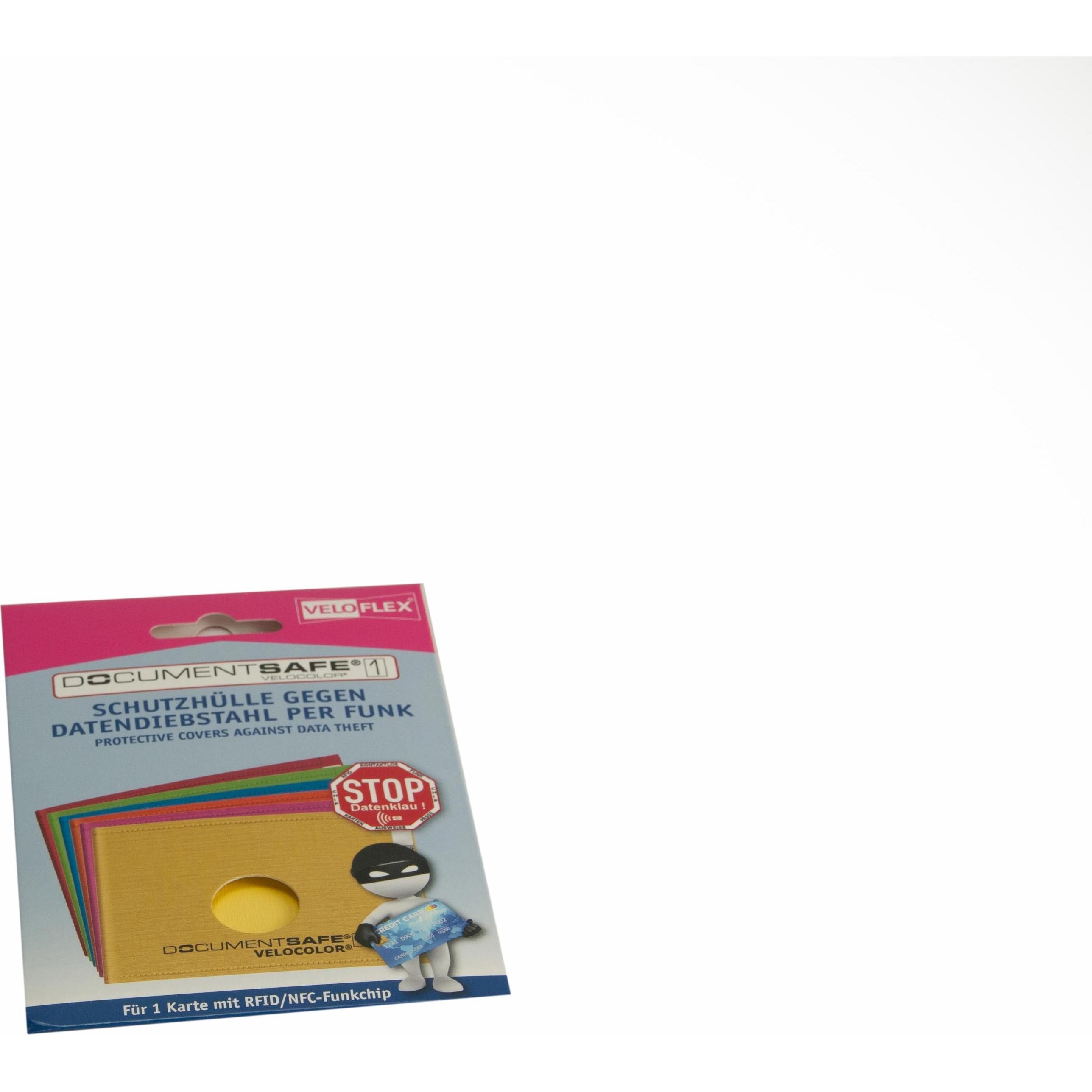 Thumbnail - Veloflex, Mappe, Kreditkartenhülle Document Safe VELOCOLOR gelb 9,0 x 6,3 cm (1 x)