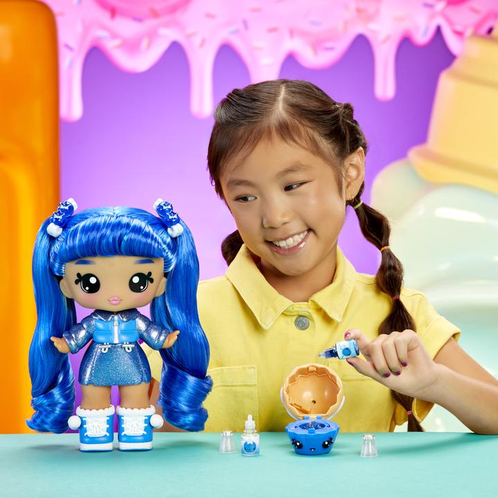 Actual product image MGA Yummiland large doll + lip gloss animal - Rory Blueberry