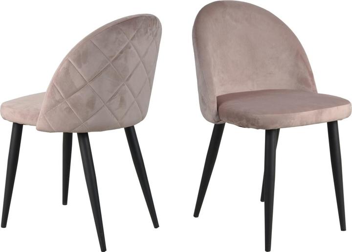 Gestell schwarz, Bezug altrosa