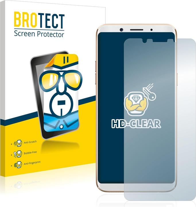 Actual product image BROTECT Screen Protector Clear (2 Piece, Oppo A75)