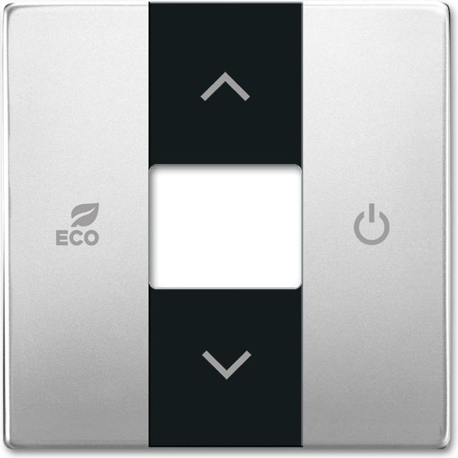 Busch-Jaeger 6235-866, Thermostat, Silber, Schwarz