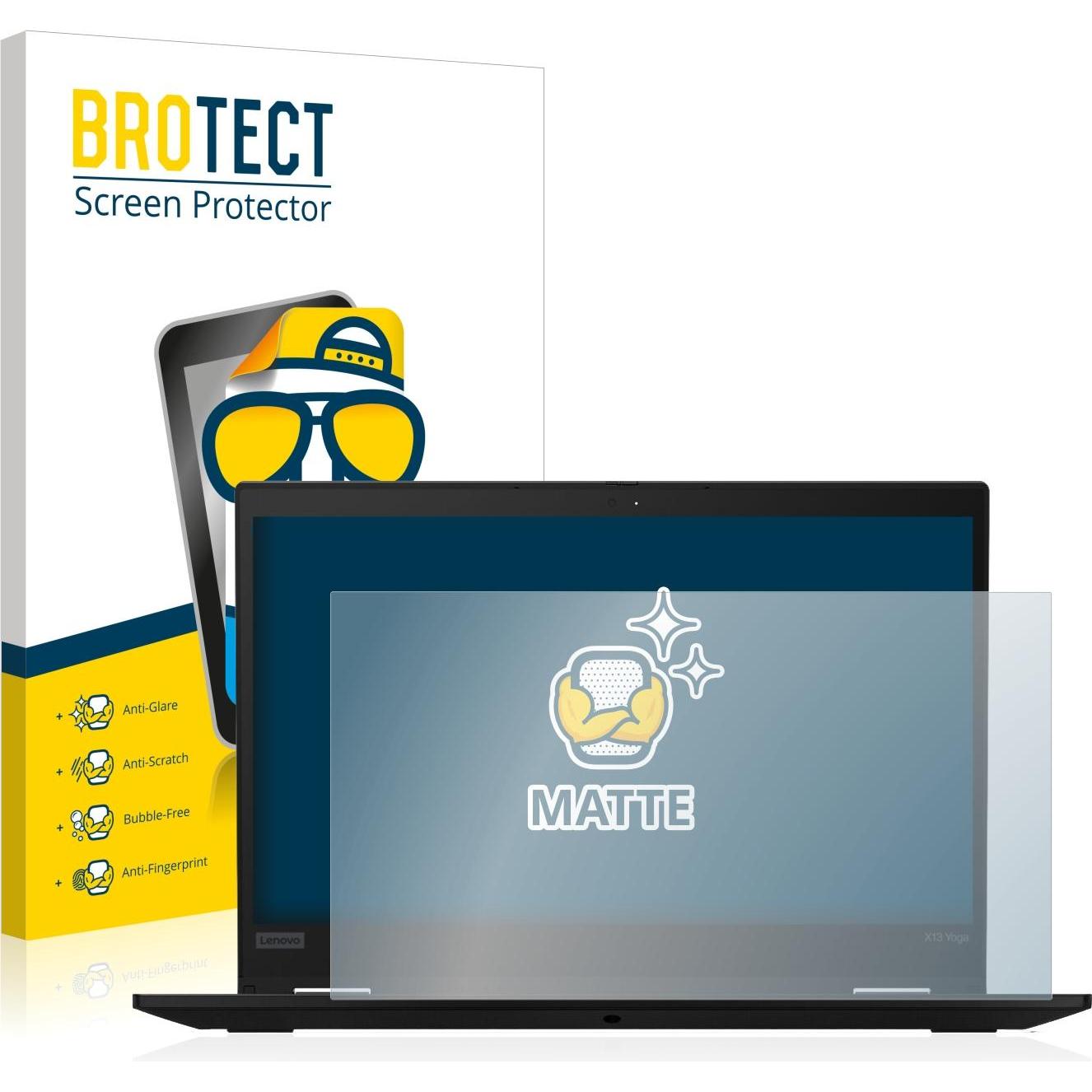 BROTECT Entspiegelungsfolie Displayschutz Displayschutzfolie Folie Matt (13.31", 16 : 9), Notebook Schutzfolie