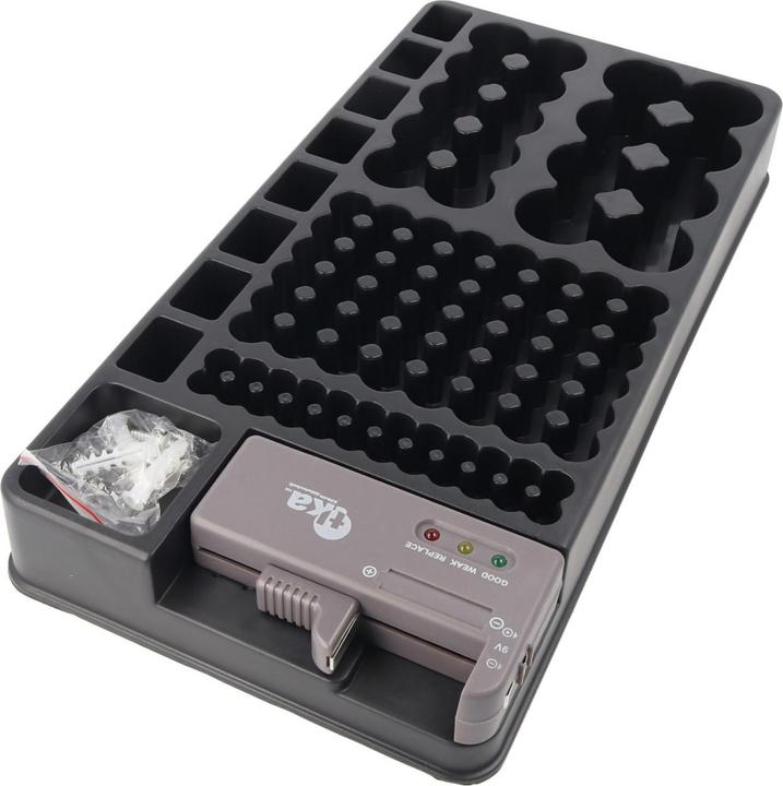 Actual product image AccuCell 2in1 Battery Organiser, Universal Battery Box for 1-110 Battery or Batteries