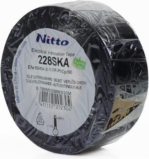 Image du produit Nitto Ruban isolant électrique 228 SKA, 30 mm x 20 m, noir (30 mm)