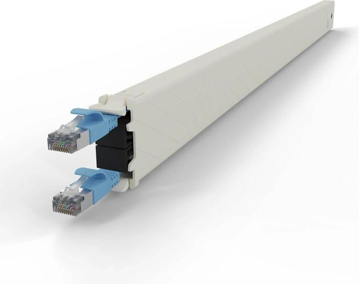 Produktbild PATCHBOX one / Cassette / 30RU / Cat 6A, STP, 1.8 m, Blau (U/FTP, CAT6a, 1.80 m)