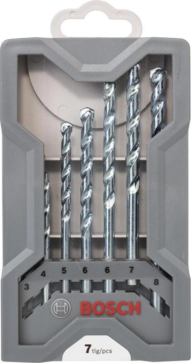 Produktbild Bosch Professional Zubehör 7-tlg. CYL-1 Mauerwerkbohrer-Set, 3/4/5/6/6/7/8 mm (3 mm, 4 mm, 5 mm, 6 mm, 7 mm, 8 mm)