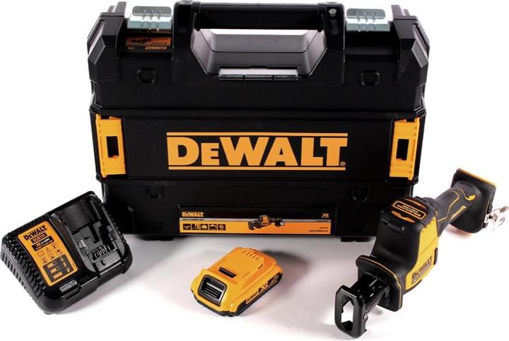 Immagine prodotto DeWalt DCS 369 D1 Sega alternativa a batteria 18 V + 1x batteria 2,0 Ah + caricabatterie + TSTAK