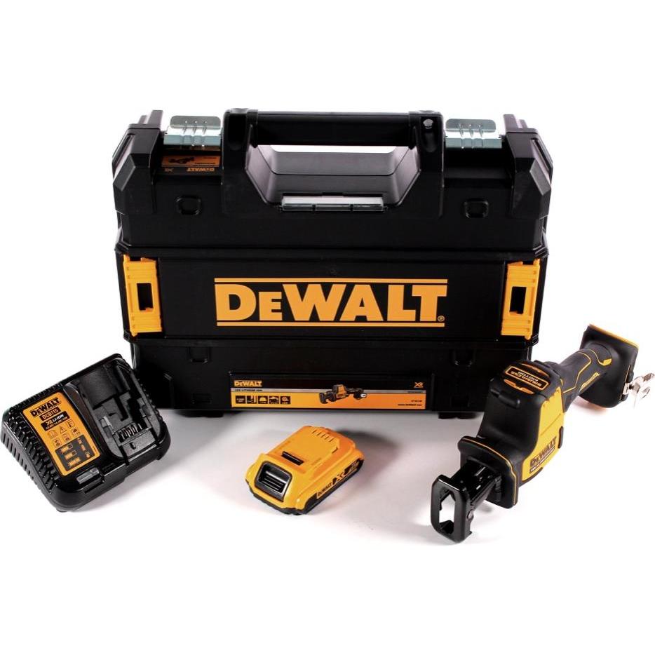 Thumbnail - DeWalt, Säbelsäge, DCS 369 D1 Akku Säbelsäge 18 V + 1x Akku 2,0 Ah + Ladegerät + TSTAK